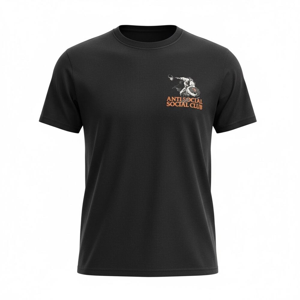 L Anti Social Social Club “Doom Slayer” T-Shirt – Black (Large)